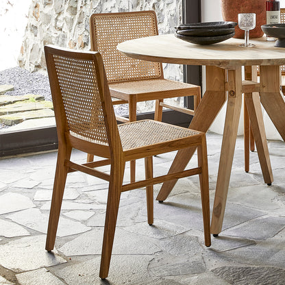 Raw Materials Nova Teakhout Eetkamerstoel - Naturel (Set Van 2)