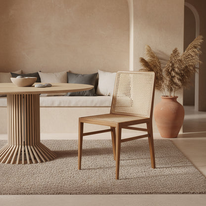 Raw Materials Nova Teakhout Eetkamerstoel - Naturel (Set Van 2)