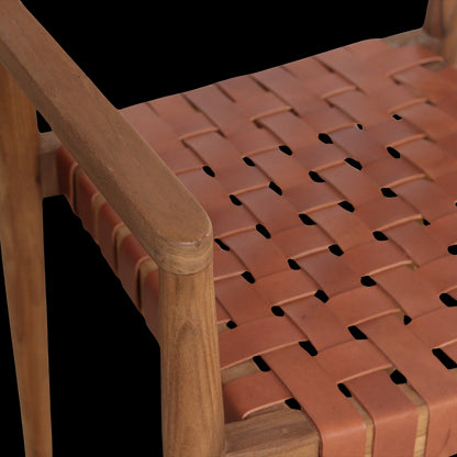 Raw Materials Freya Teak Eetkamerstoel Met Armleuning - Naturel (Set Van 2)