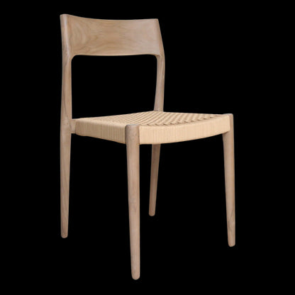 Raw Materials Freya Licht Teakhouten Tuinstoel - Naturel (Set Van 2)