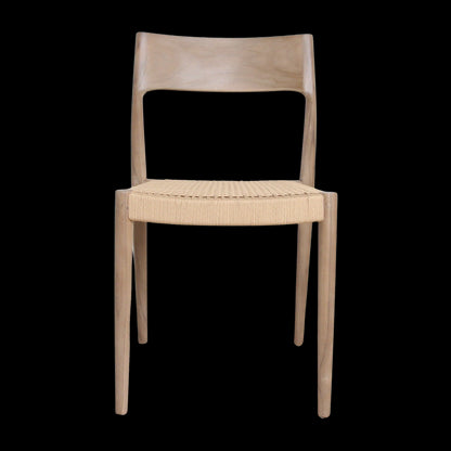 Raw Materials Freya Licht Teakhouten Tuinstoel - Naturel (Set Van 2)