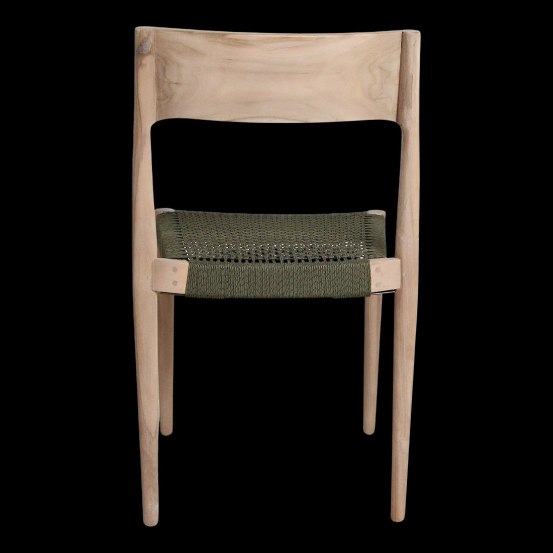 Raw Materials Freya Licht Teakhouten Tuinstoel - Groen (Set Van 2)