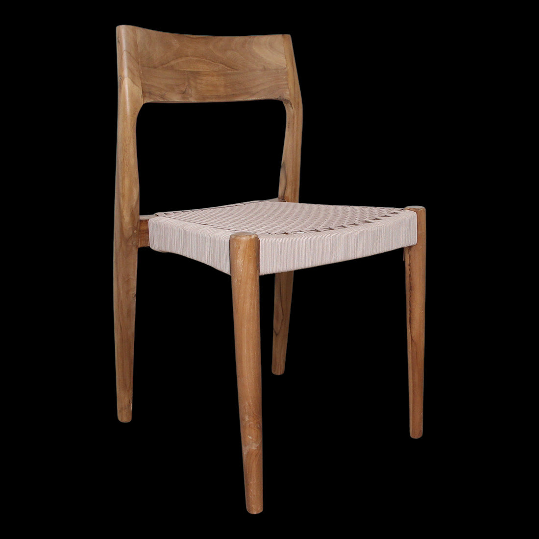 Raw Materials Freya Donker Teakhouten Tuinstoel - Naturel (Set Van 2)