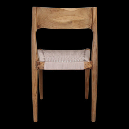 Raw Materials Freya Donker Teakhouten Tuinstoel - Naturel (Set Van 2)