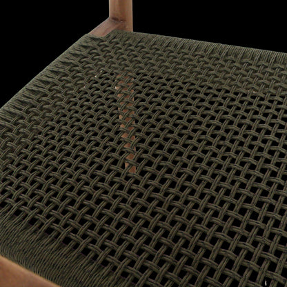 Raw Materials Freya Donker Teakhouten Tuinstoel Met Armleuning - Groen (Set Van 2)