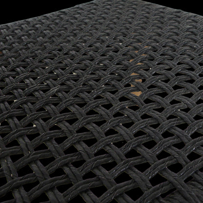 Raw Materials Verano Teak Tuinstoel Met Armleuning - Zwart (Set Van 2)