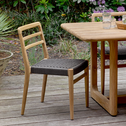 Raw Materials Verano Teakhouten Tuinstoel - Zwart (Set Van 2)