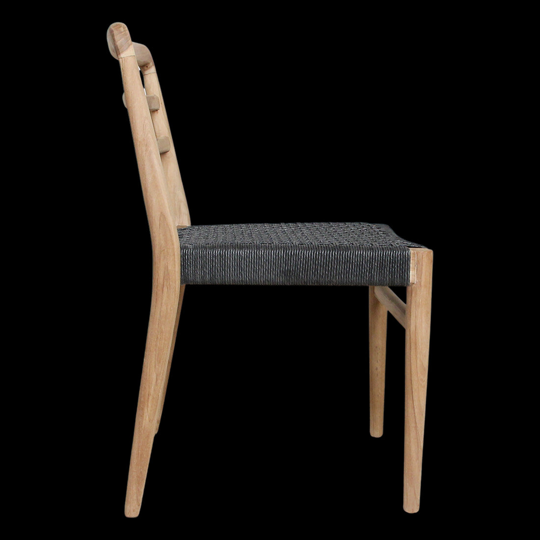 Raw Materials Verano Teakhouten Tuinstoel - Zwart (Set Van 2)