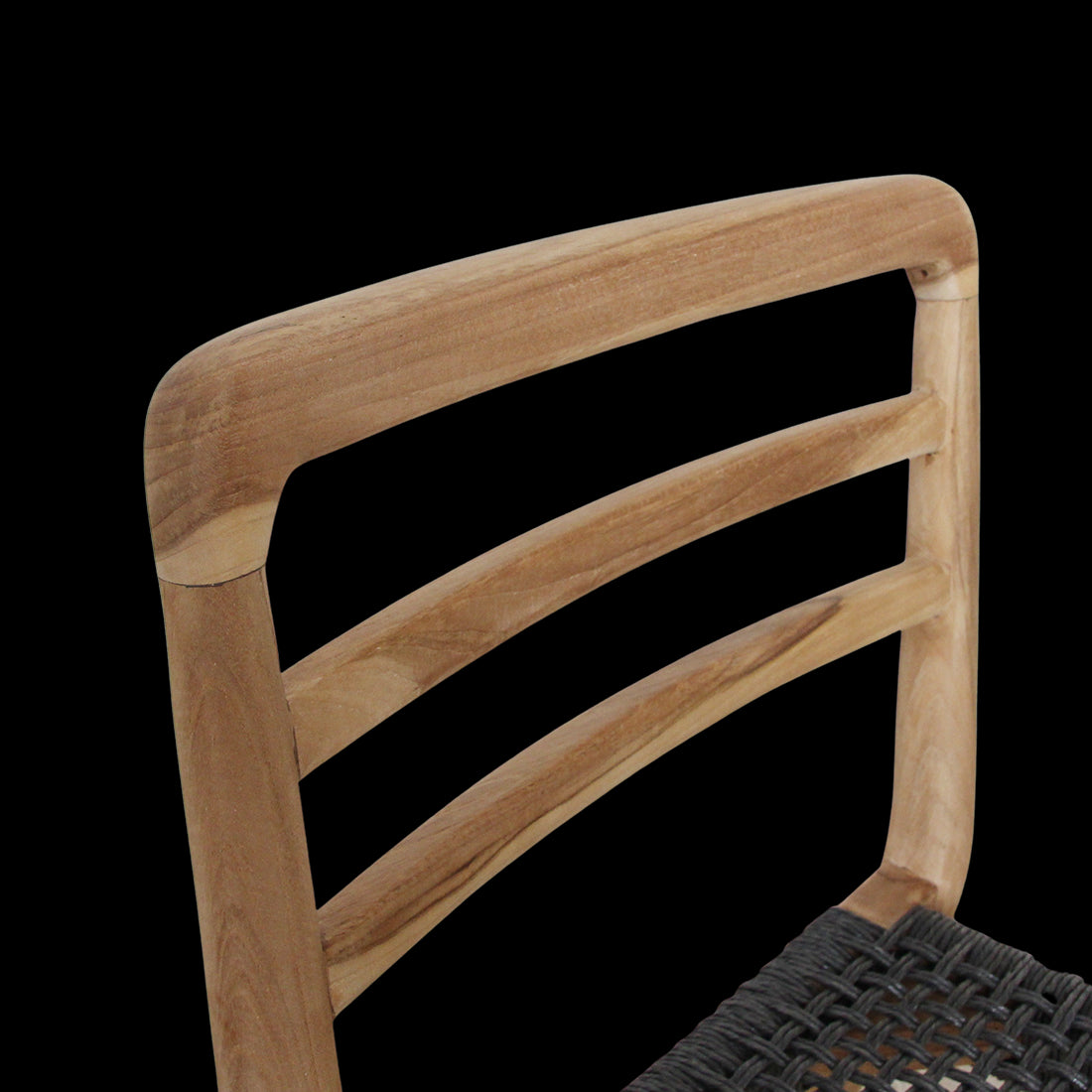 Raw Materials Verano Teakhouten Tuinstoel - Zwart (Set Van 2)