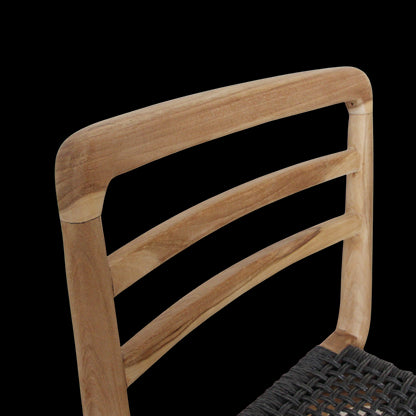 Raw Materials Verano Teakhouten Tuinstoel - Zwart (Set Van 2)