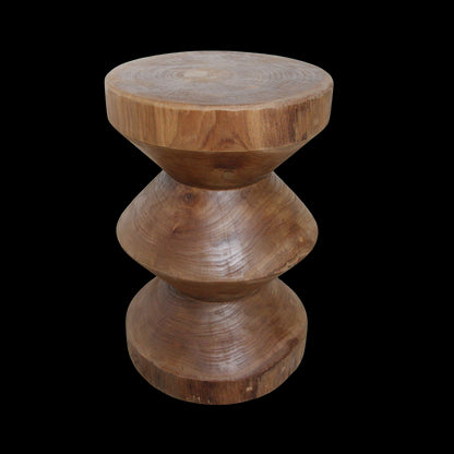 Raw Materials Teakhouten Bijzettafel Rizo Naturel Bruin