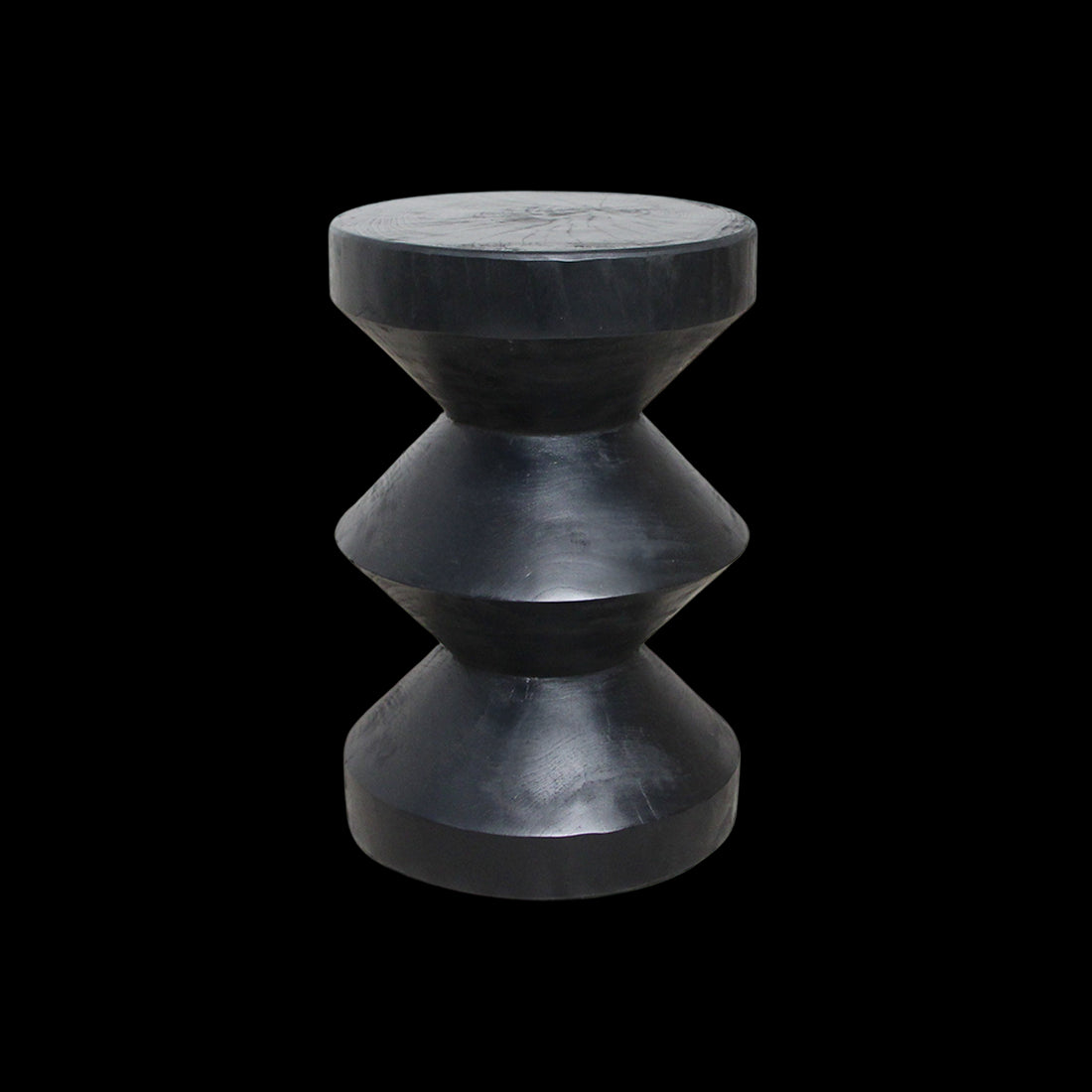 Raw Materials Teakhouten Bijzettafel Rizo Zwart