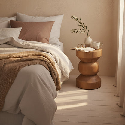 Raw Materials Teakhouten Bijzettafel Ritari Naturel