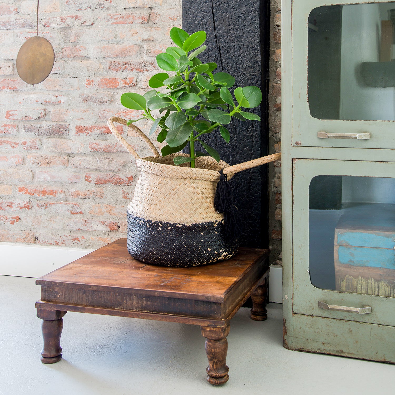 Raw Materials Bijzettafel Factory Bajot 46x46cm Gerecycled Hout