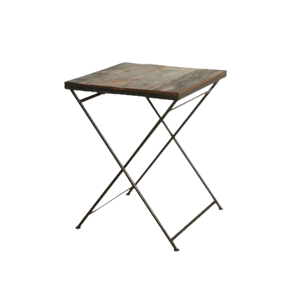 Raw Materials Inklapbare Eettafel Factory 60x60cm Gerecycled Hout