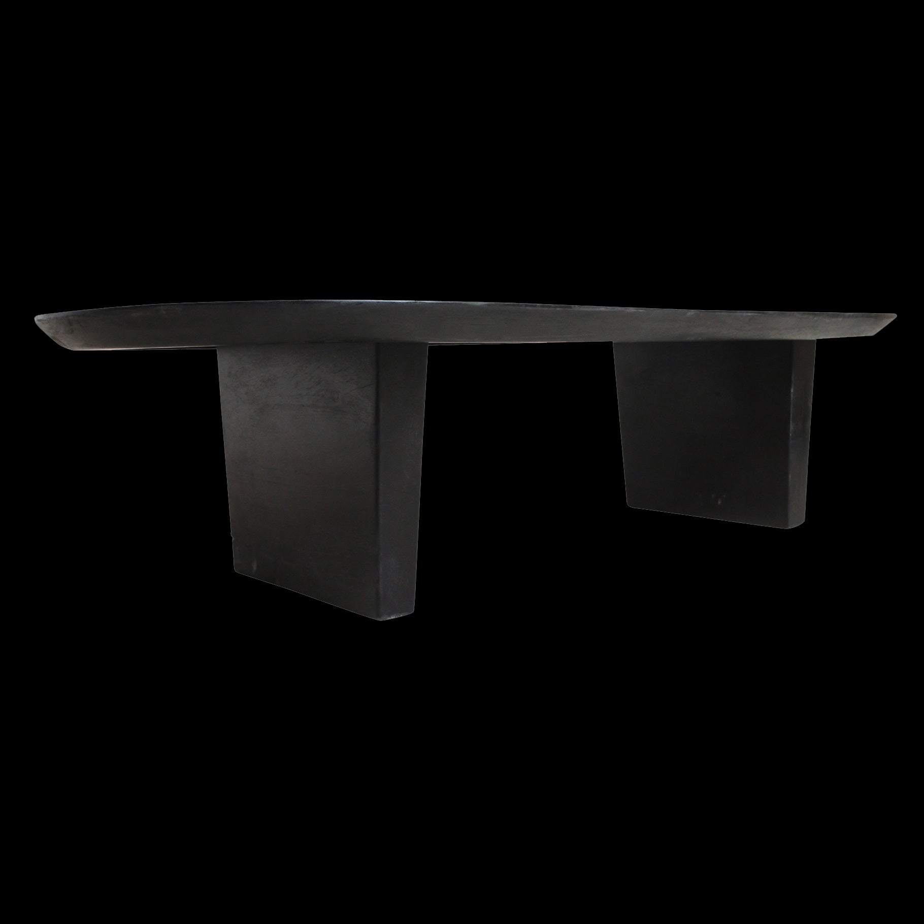 Raw Materials Bullnose Salontafel Mangohout 140x60cm Zwart