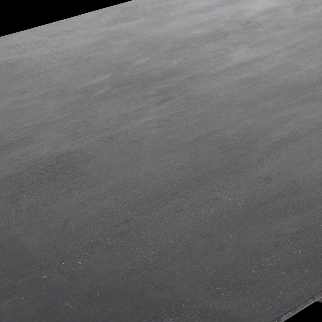 Raw Materials Eettafel Mangohout Zwart 200x90cm Gesloten Onderstel