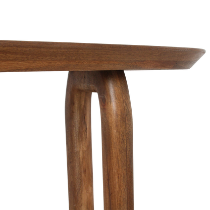 Raw Materials Wandtafel Bullnose 140x35cm Mangohout Bruin