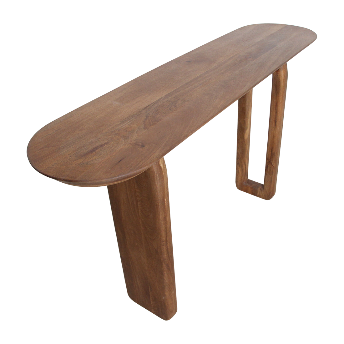 Raw Materials Wandtafel Bullnose 140x35cm Mangohout Bruin