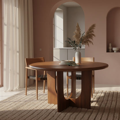 Raw Materials Ronde Mangohouten Eettafel Bullnose - Ø 120cm