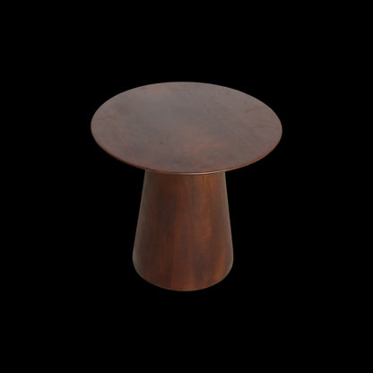 Raw Materials Bullnose Mangohouten Bijzettafel Cone Ø 50 Cm