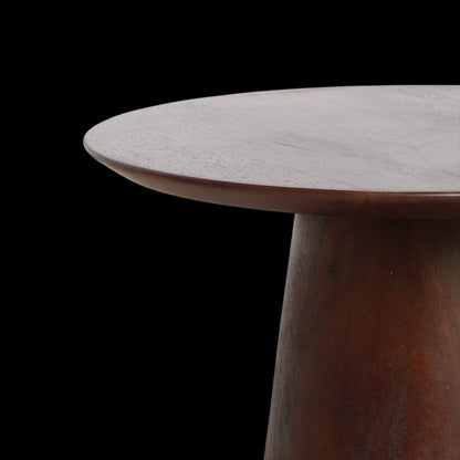 Raw Materials Bullnose Mangohouten Bijzettafel Cone Ø 50 Cm