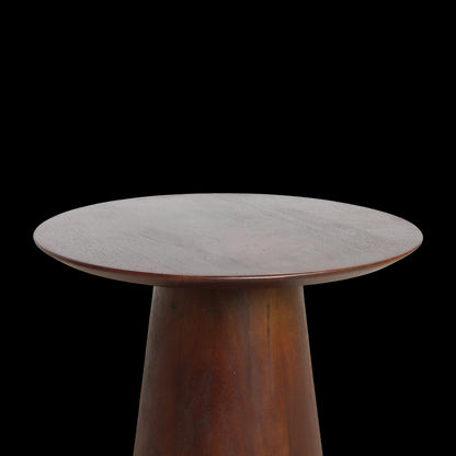 Raw Materials Bullnose Mangohouten Bijzettafel Cone Ø 50 Cm