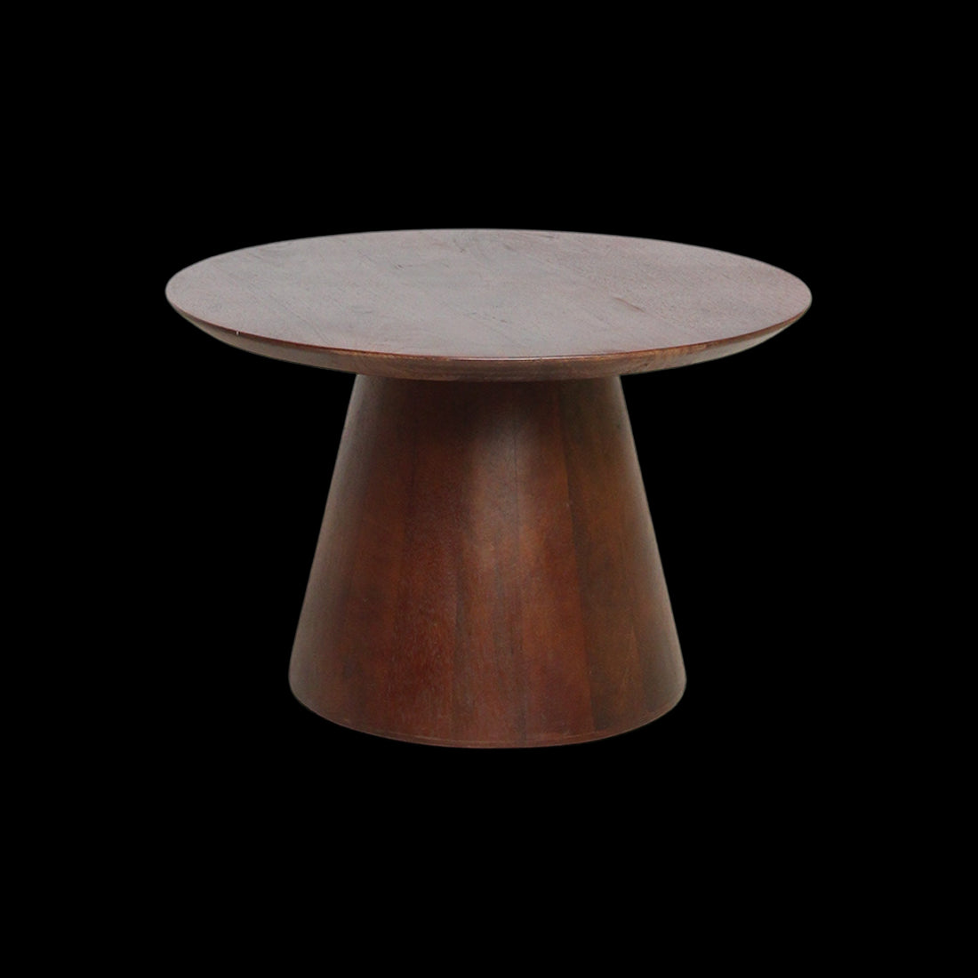 Raw Materials Bullnose Mangohouten Bijzettafel Cone Ø 55 Cm