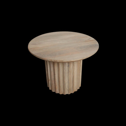 Raw Materials Bullnose Bijzettafel Omgekeerd Naturel Ø 55 Cm