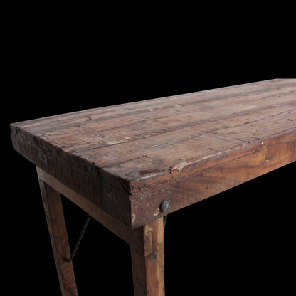 Raw Materials Eettafel Vintage Inklapbaar 173x60cm Gerecycled Hout