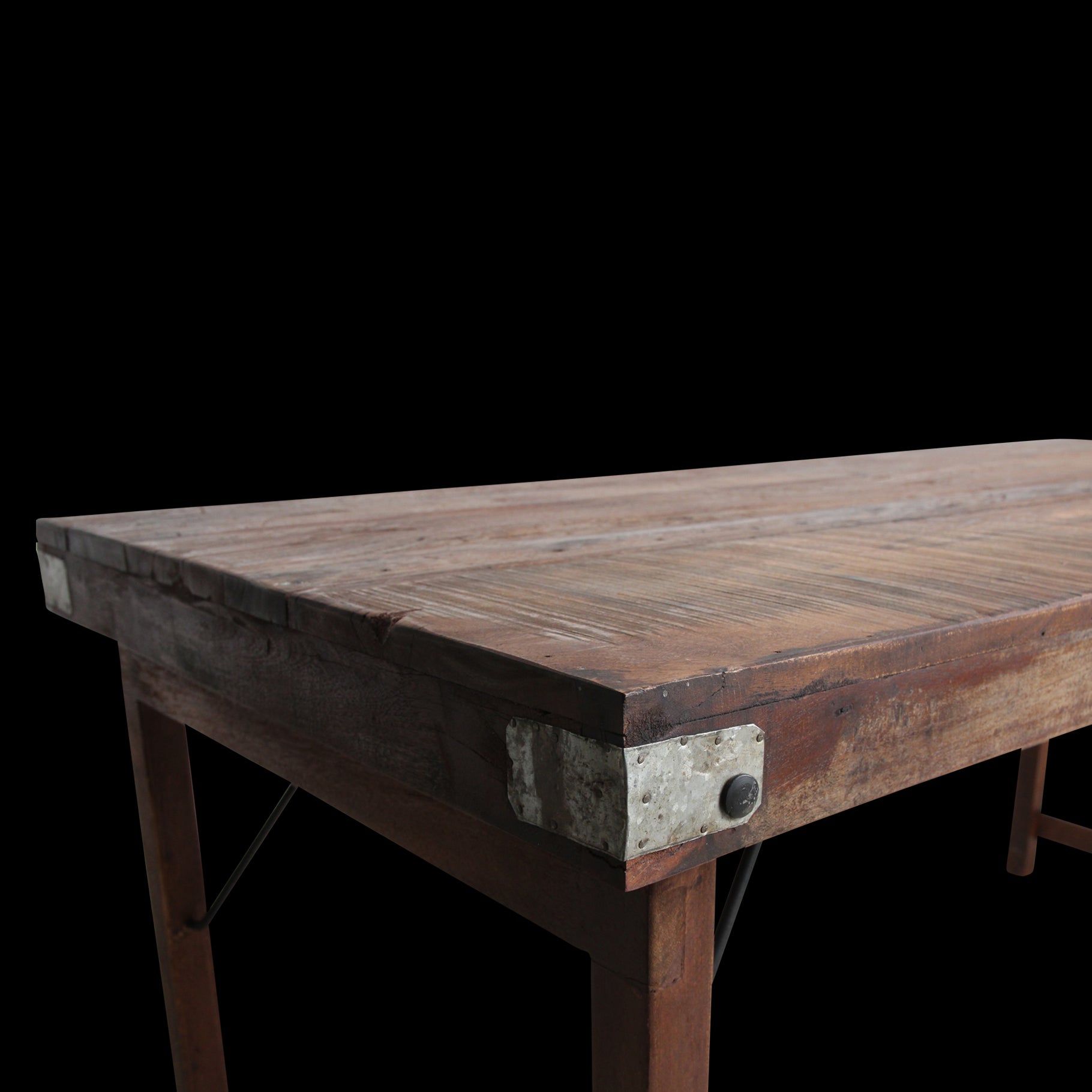 Raw Materials Eettafel Vintage Inklapbaar 165x75cm Gerecycled Hout