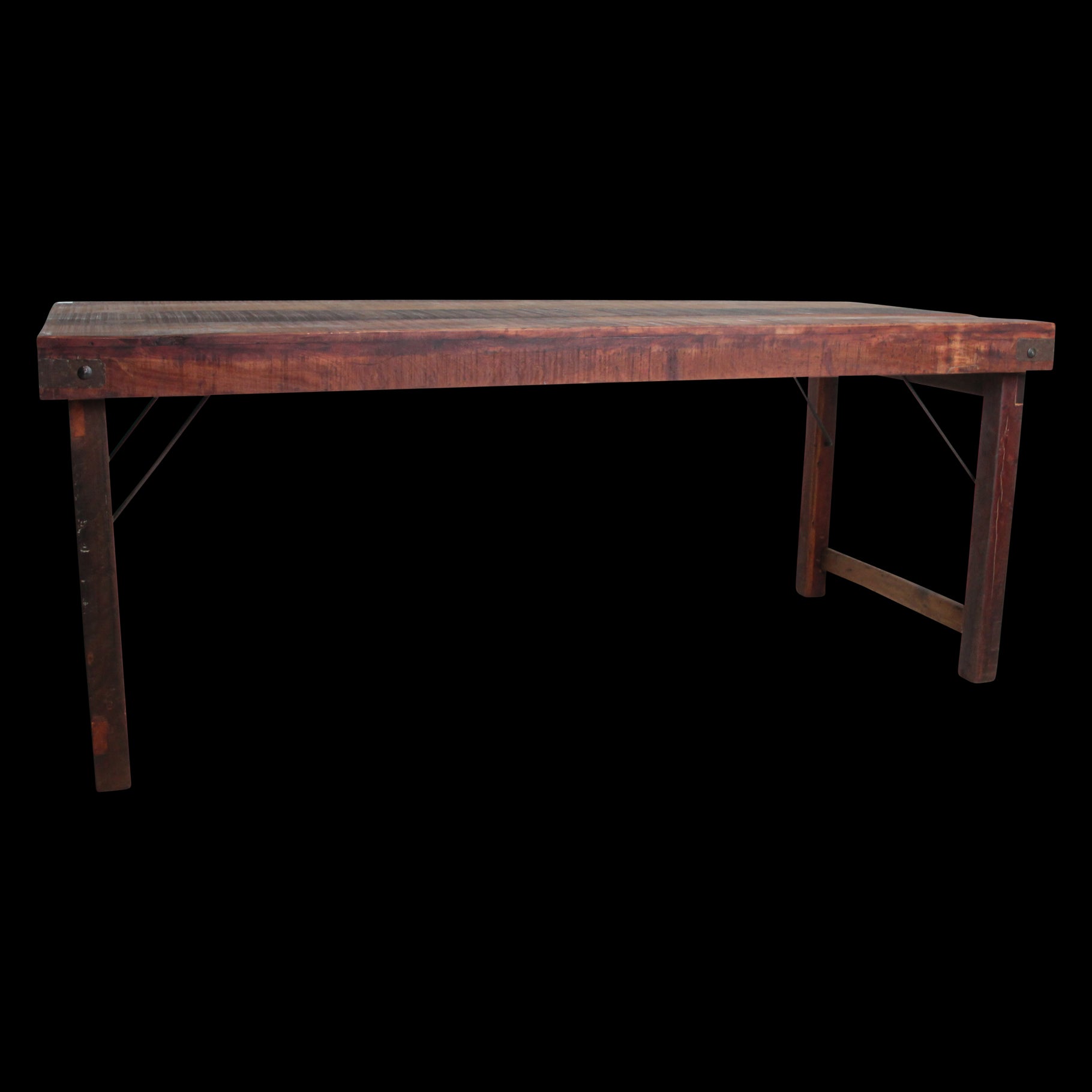 Raw Materials Inklapbare Vintage Eettafel Xl - Gerecycled Hout - 190x80cm