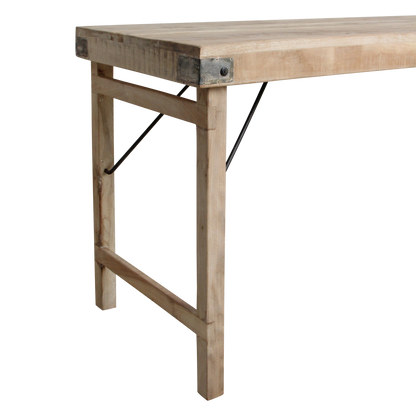 Raw Materials - Opklapbare Eettafel 172x60cm Limewash Hout