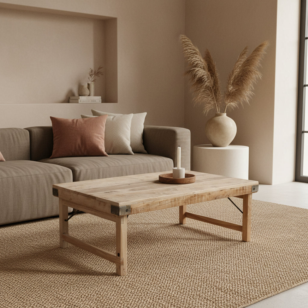 Raw Materials Limewash Inklapbare Salontafel - 120x75cm