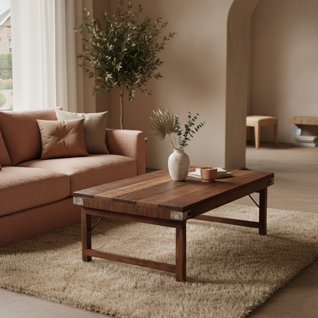 Raw Materials Inklapbare Salontafel 120x75cm Gerecycled Hout