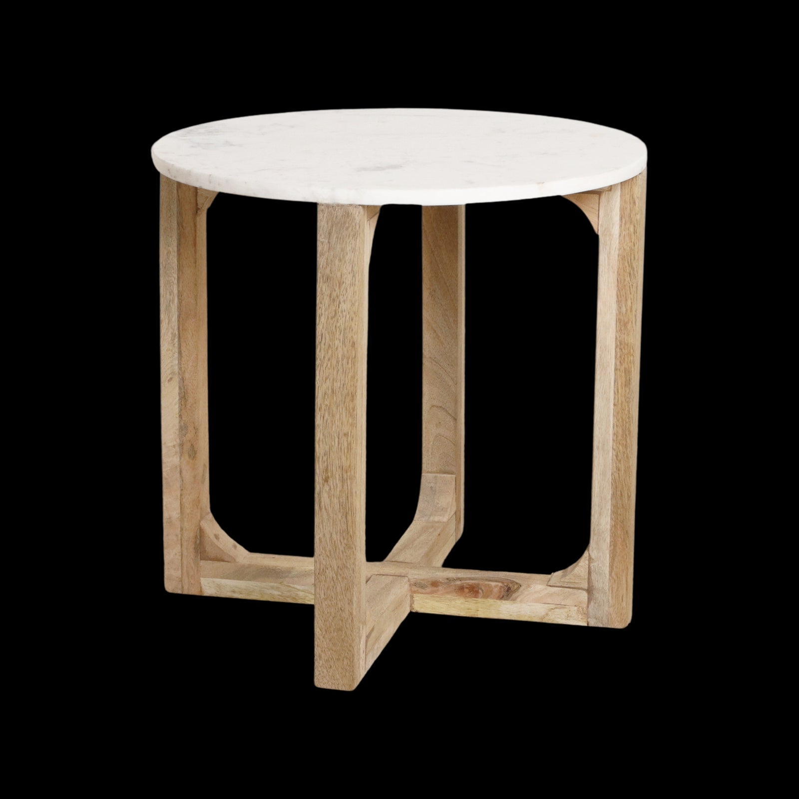 Raw Materials Marmeren Bijzettafel Rond - Wit