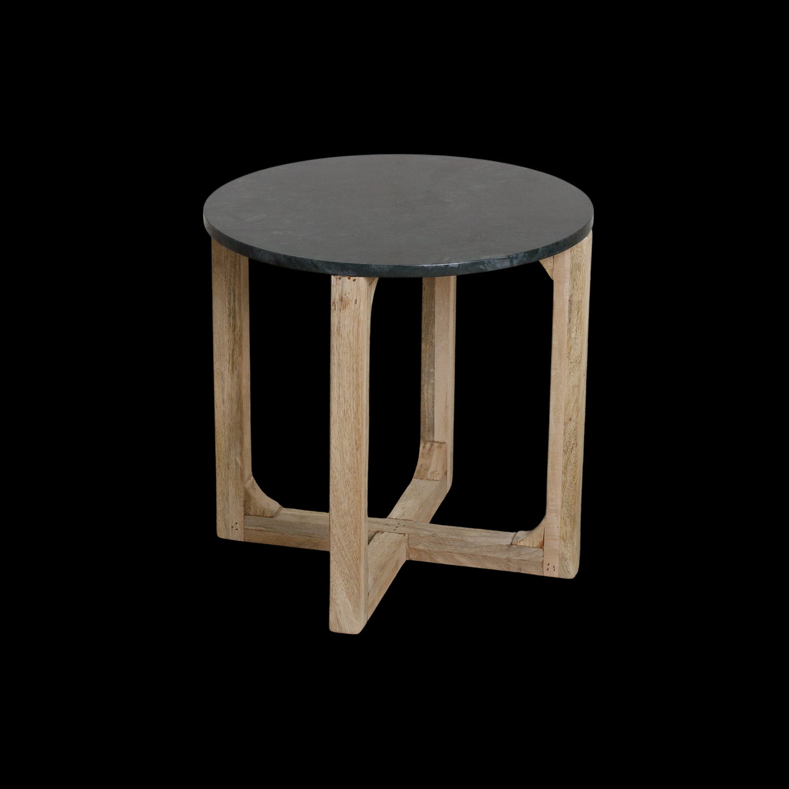 Raw Materials Marmeren Bijzettafel Rond - Groen