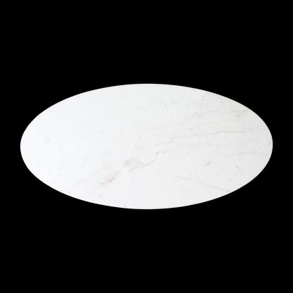 Raw Materials Ovale Marmeren Salontafel - Wit 120x60cm