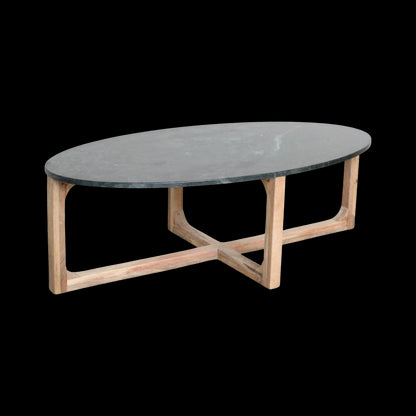 Raw Materials Ovale Marmeren Salontafel Groen 120x60cm