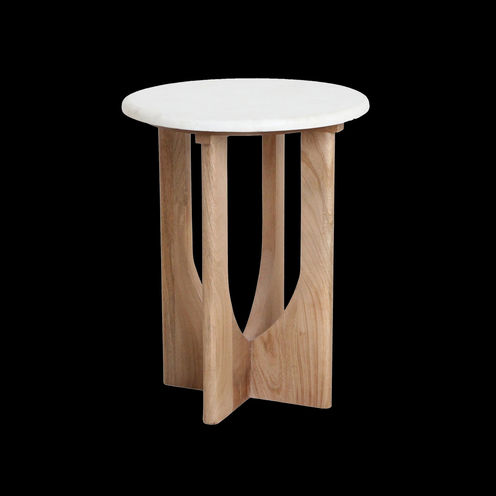 Raw Materials Kuching Marmeren Bijzettafel - Wit