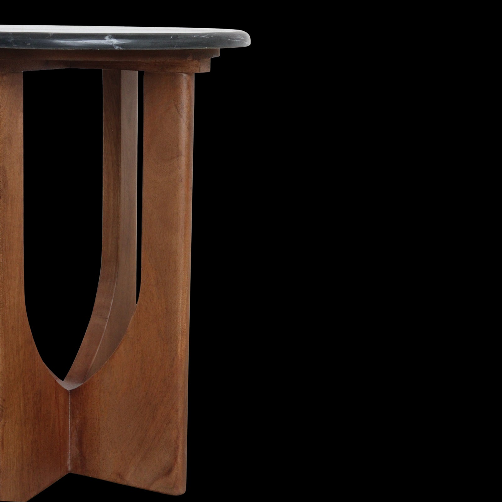 Raw Materials Brunei Marmeren Bijzettafel - Zwart