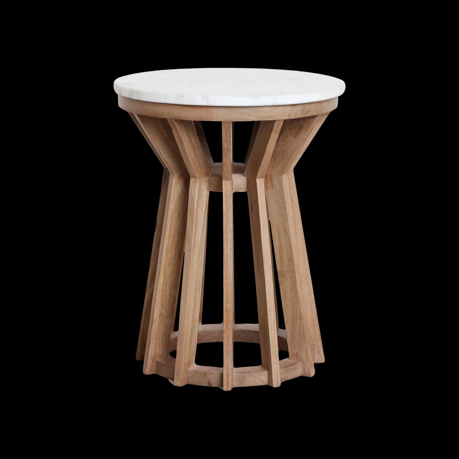 Raw Materials Sarawak Marmeren Bijzettafel Wit