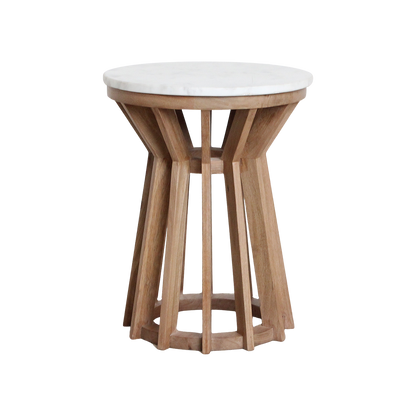 Raw Materials Sarawak Marmeren Bijzettafel Wit