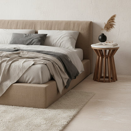 Raw Materials Sarawak Marmeren Bijzettafel Wit