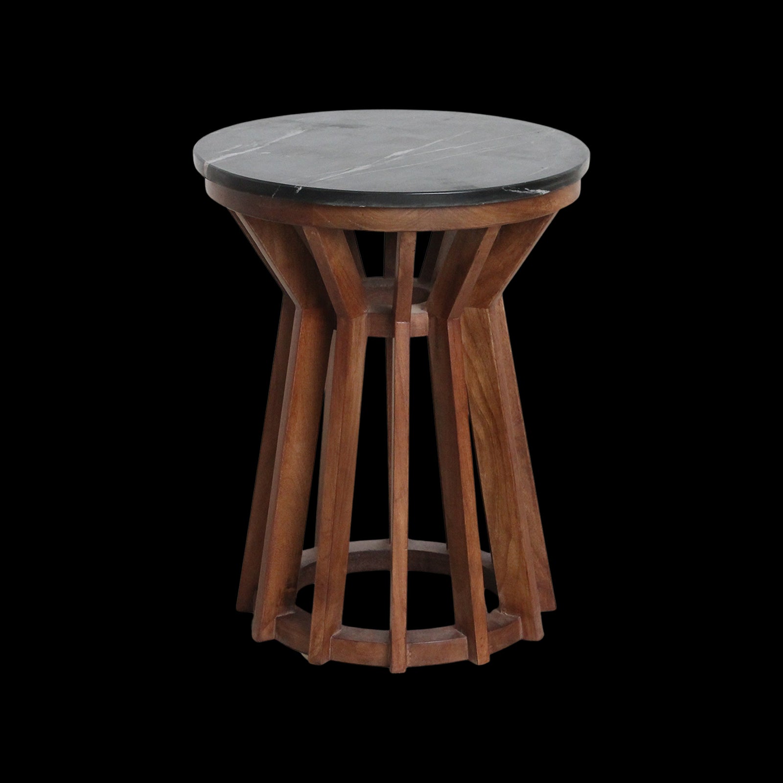 Raw Materials Sabah Marmeren Bijzettafel - Zwart