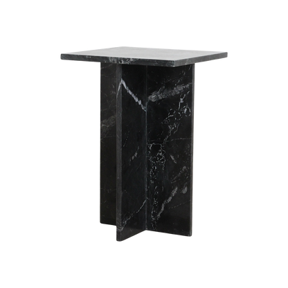 Raw Materials Bijzettafel Shanghai 35x35cm Marmer Zwart