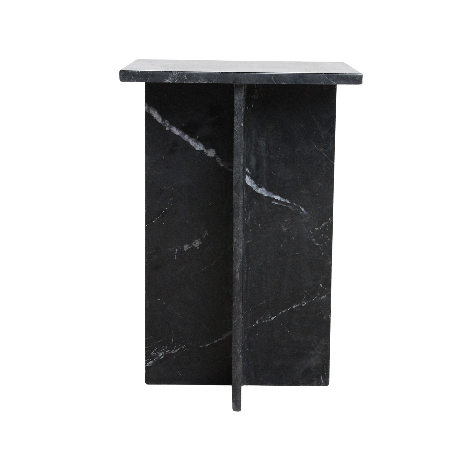 Raw Materials Bijzettafel Shanghai 35x35cm Marmer Zwart