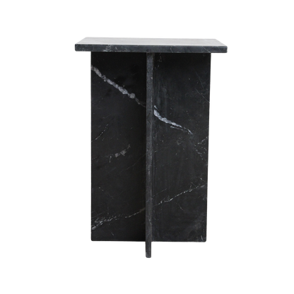Raw Materials Bijzettafel Shanghai 35x35cm Marmer Zwart