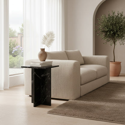 Raw Materials Bijzettafel Shanghai 35x35cm Marmer Zwart