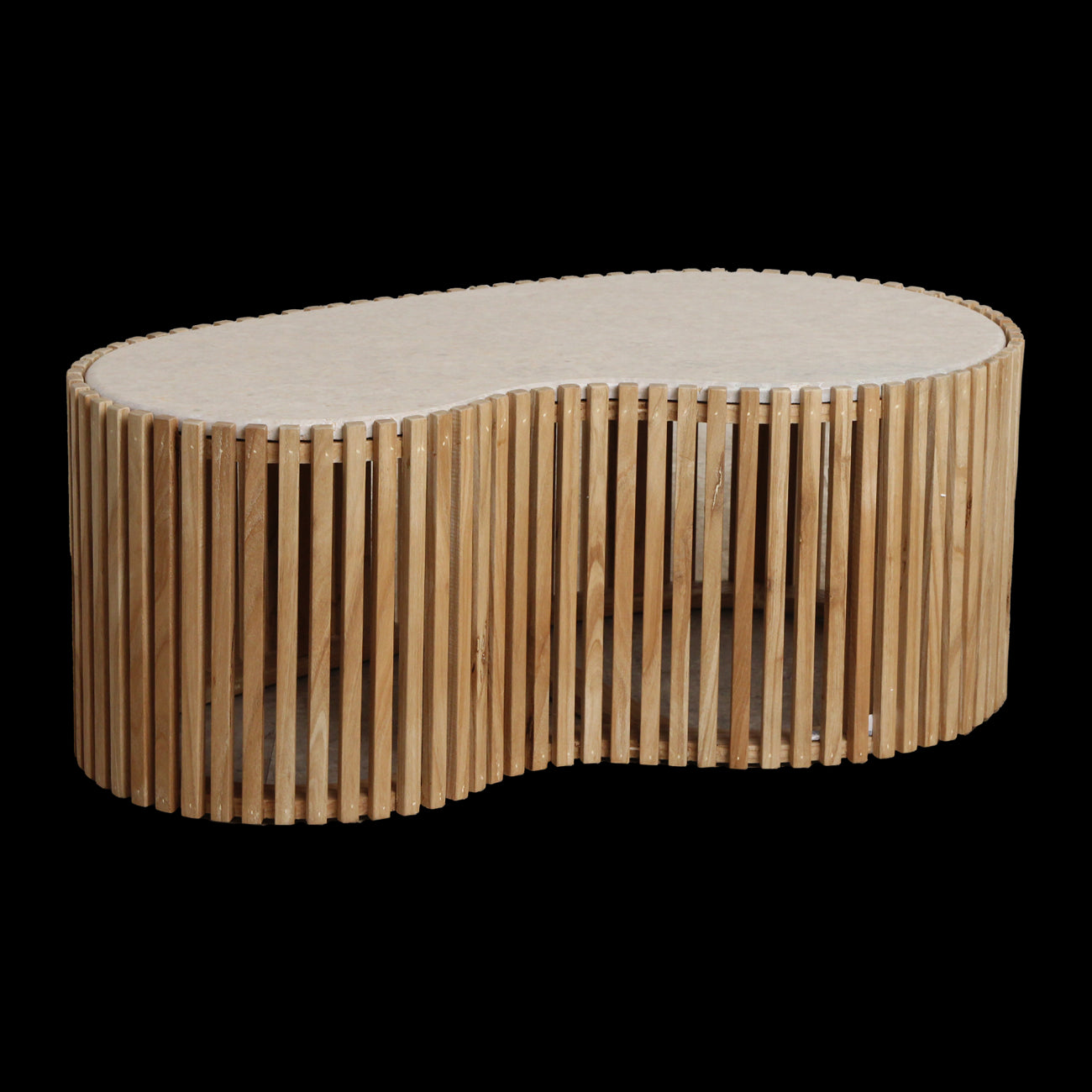 Raw Materials Marmeren Salontafel 93x54cm Sungkai Hout